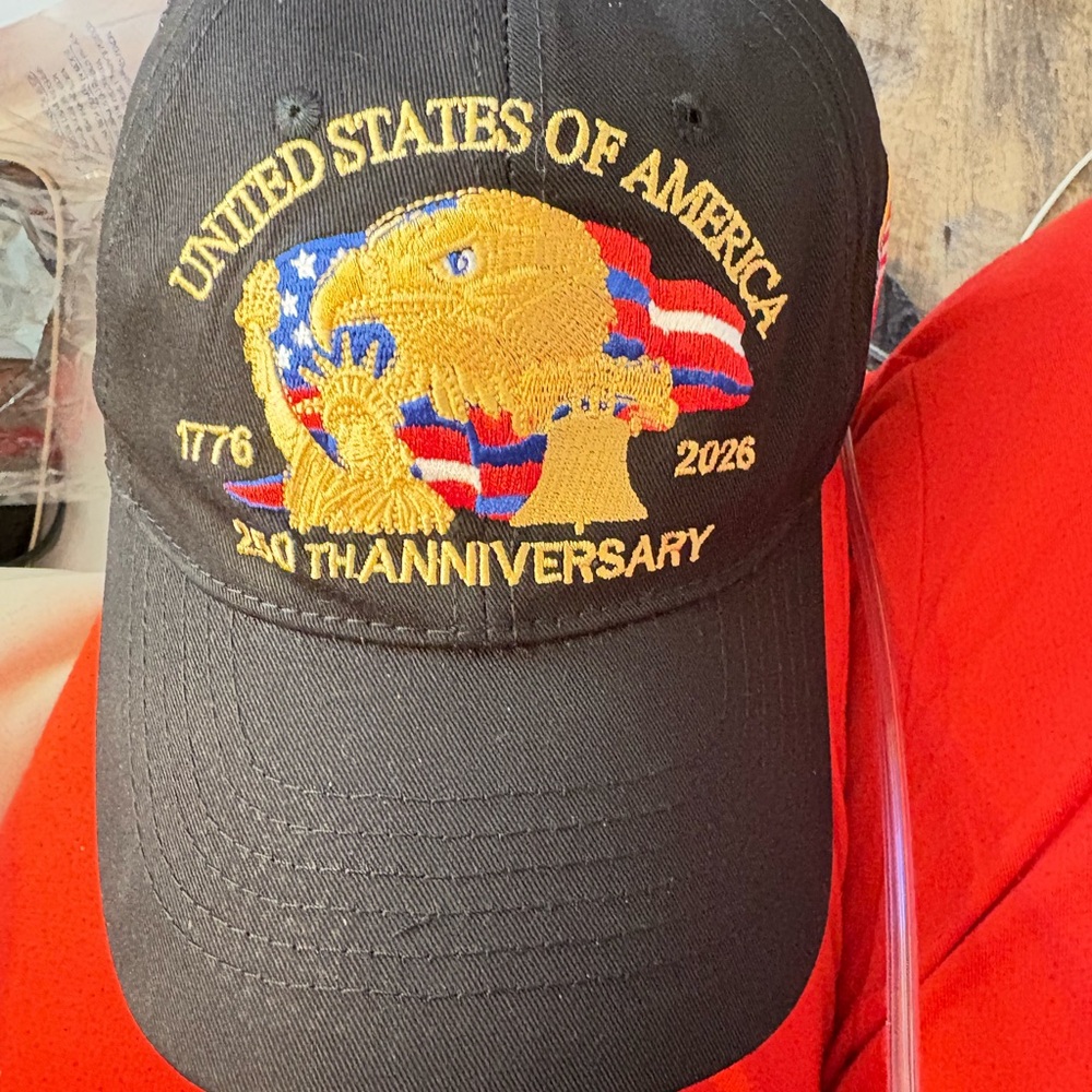 NEW  Black USA 250th Anniversary Cap